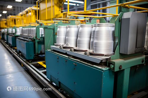 生產(chǎn)線上的絲綢